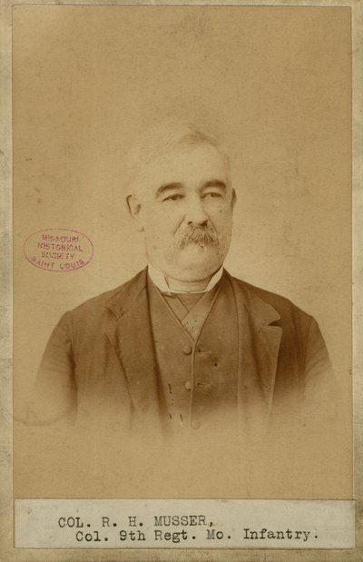 Richard H. Musser, överste, 9:e Missouri-infanteriet (sydstatarna) av Brunswick J. Sharer