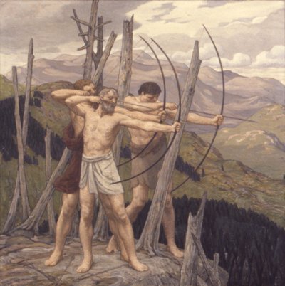 Bågskyttarna, 1917. av Bryson Burroughs