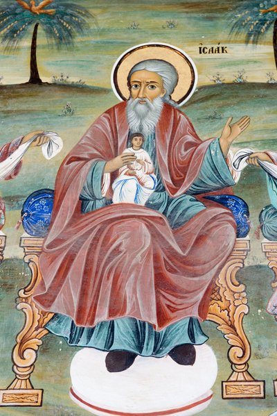 Bulgarien, Rilaklostret, fresker i Jungfru Marie födelses kyrka av Bulgarian School