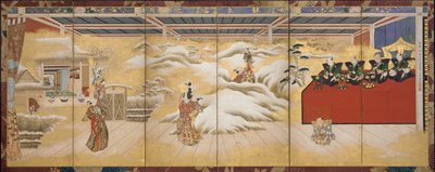 A Puppet-show: The Story of The Potted Trees, tidigt 1700-tal. av Bunkaku