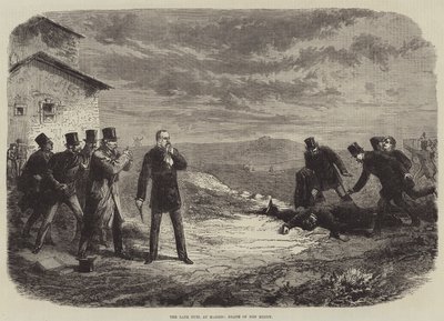 The late Duel at Madrid, Death of Don Henry  av Burn Smeeton