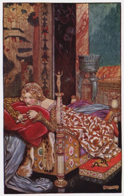 Illustration till klostret och härden av Charles Reade (litho i färg) av Byam (after) Shaw