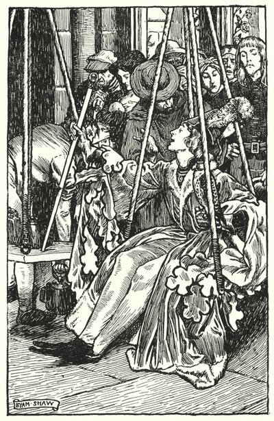 Illustration för The Cloister and The Hearth av Charles Reade (litho) av Byam (after) Shaw