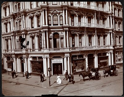 Gilsey House, Broadway och 29th Street, New York, ca 1905 (silvergelatintryck) av Byron Company