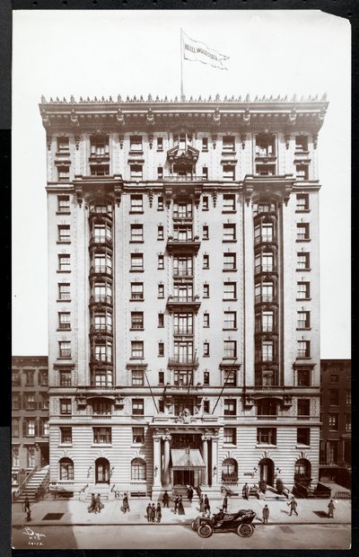 Hotel Woodstock på 127 West 43rd Street, New York, 1907 (silvergelatintryck) av Byron Company