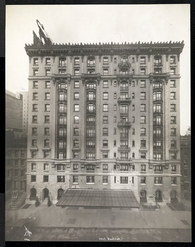 Hotel Woodstock på 127 West 43rd Street, New York, 1911 eller 1912 (silvergelatintryck) av Byron Company