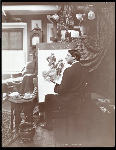 Mr. Harrison Fisher, 1905 (silvergelatintryck) av Byron Company