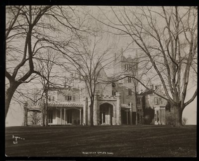 The Helen Gould Estate (sen Jay Gould residens) i Tarrytown, New York, 1893-94 (silvergelatintryck) av Byron Company