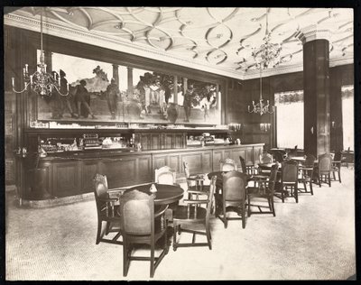 The Old King Cole Bar på Hotel Knickerbocker, 1906 (silvergelatintryck) av Byron Company