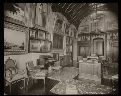 Konstgalleriet på Helen Gould-gården (sen Jay Goulds residens) i Tarrytown, New York, 1893-94 (silvergelatintryck) av Byron Company