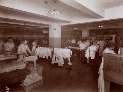 Tvättstugan på Hotel McAlpin, 1913 (silvergelatintryck) av Byron Company