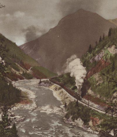 The Kicking Horse Canyon (färgfoto) av Byron Hill Harmon