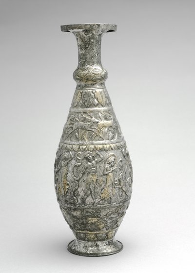 Ewer (Pitcher) med vilt-, skaldjurs- och vinscener, sent 300-tal (silver med spår av förgyllning) av Byzantine