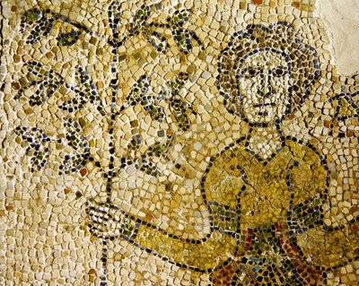 Representation of Eva and the Tree of Knowledge, 1213 (mosaik) av Byzantine