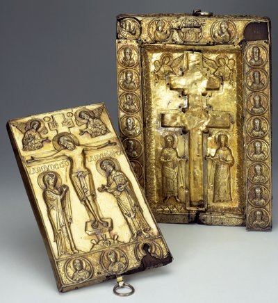 Relikvieskrin av det sanna korset, slutet av 1000-1100-talet av Byzantine Byzantine