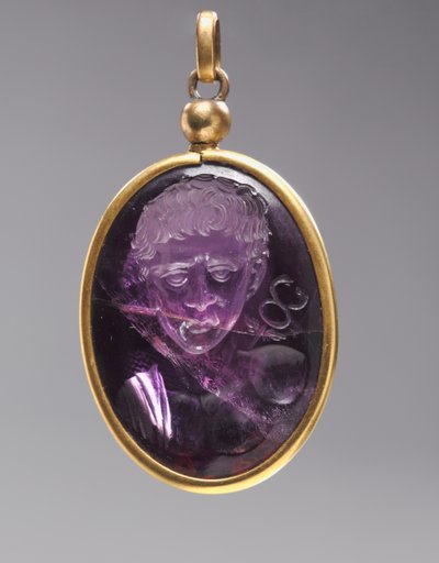 Intaglio med manporträttbyst, 500-tal av Byzantine School