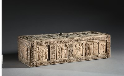 Elfenbenslåda med scener av Adam och Eva, 1000-1100-tal av Byzantine School