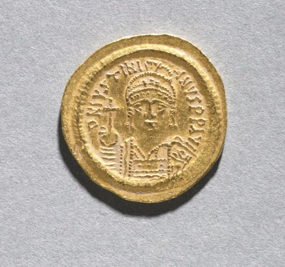 Solidus av Justinianus I av Byzantine School