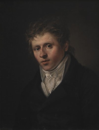 Porträtt av målaren Johan Christian Dahl av C.A. Jensen