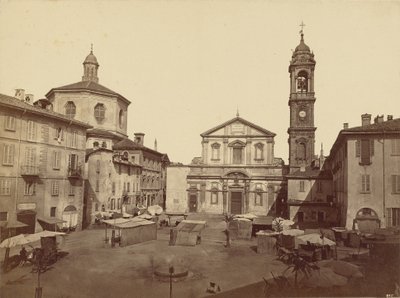 Utsikt över Milano: Piazzo Santo Stefano av C.D. Wagner