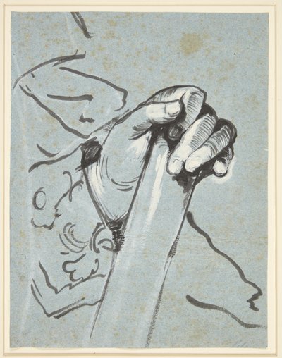 Studie av en hand av C.G. Pilo