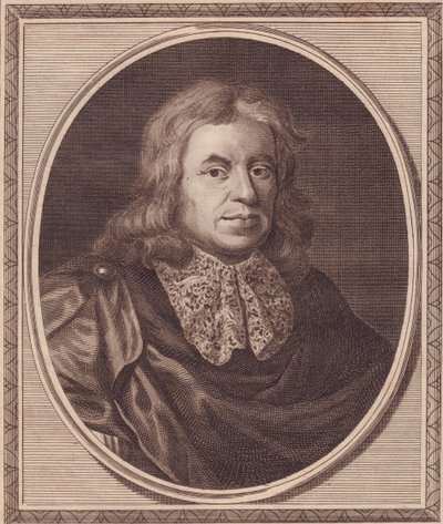 Porträtt av den engelske läkaren Thomas Sydenham (1624-1689), kopparstick av John Goldar (1729-1795) från målning av P Lely av J.B. and Brown J. Rowbotham