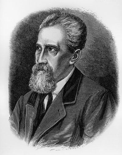 Porträtt av Giuseppe Sirtori (1813-1874), italiensk soldat, general, patriot och politiker, gravyr av J.B. and Brown J. Rowbotham