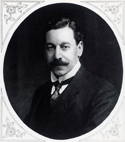 Porträtt av Herbert Samuel (1870-1963), engelsk politiker, från Illustrated War News, 19 januari av J.B. and Brown J. Rowbotham
