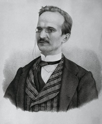 Porträtt av Urbano Rattazzi (1808-1873), italiensk politiker, litografi av J.B. and Brown J. Rowbotham
