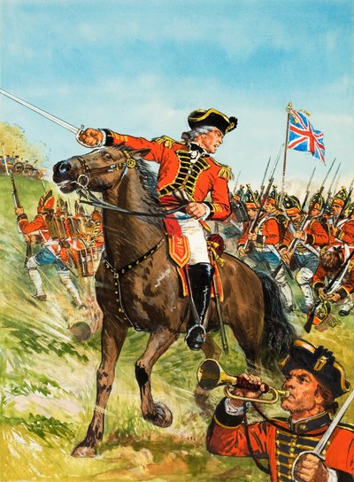 Amerikanska självständighetskriget (gouache på papper) av C.L. Doughty