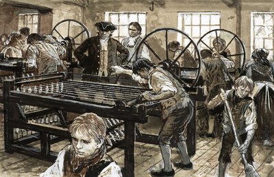 Upptäck våra städer: Where Cotton Was King (gouache på papper) av C.L. Doughty