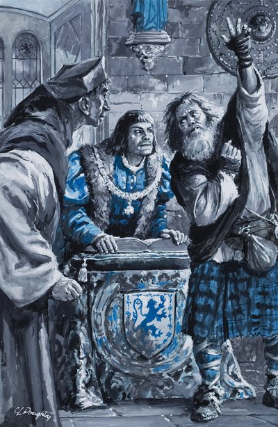 Kung Henrik VII (gouache på papper) av C.L. Doughty
