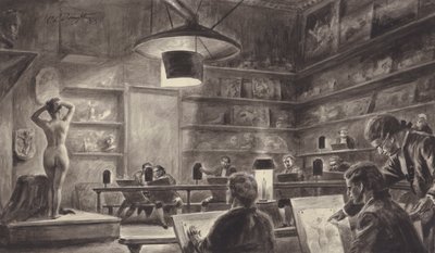 Livsklass på Royal Academy, London av C.L. Doughty