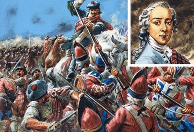The Battle of Culloden (gouache på papper) av C.L. Doughty
