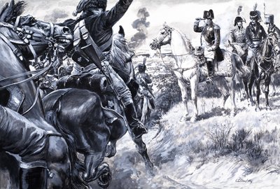 Korsikanen som erövrade Europa, från "The Story of France" (gouache på papper) av C.L. Doughty