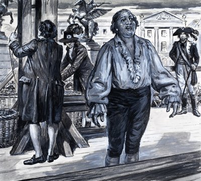 The Day the French Monarchy Died, från "The Story of France" (gouache på papper) av C.L. Doughty