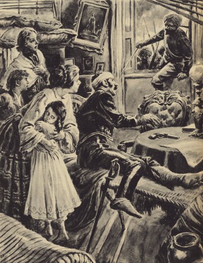 Det indiska myteriet (litografi) av C.L. Doughty