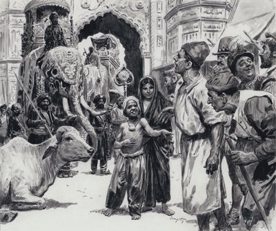 The Parade (gouache på papper) av C.L. Doughty