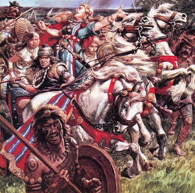 Den rebelliska drottningen. Boadicea samlade en armé mot de romerska inkräktarna och plundrade Colchester och London och dödade tusentals innan upproret slogs ned. av C.L. Doughty