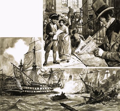 The Times skickade hem nyheten om Nelsons seger vid Trafalgar långt före regeringens kurirer av C.L. Doughty