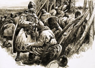 Med en liten skara lojala anhängare drog sig kung Alfred tillbaka till träskmarkerna av C.L. Doughty