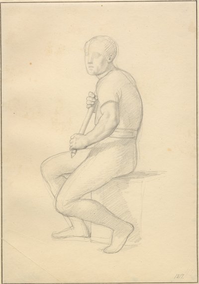 Balders död - studie åt Thor. av Christoffer Wilhelm Eckersberg
