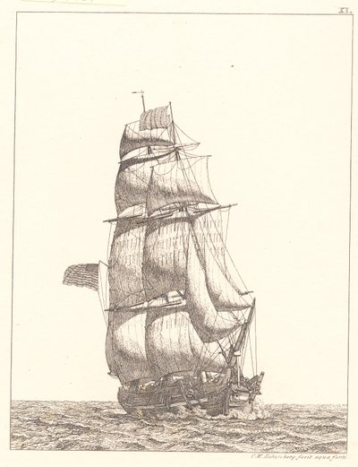 En nordamerikansk brigg av Christoffer Wilhelm Eckersberg