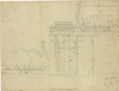 Mycket från Via Sacra, på Forum Romanum med Antonius- och Faustinatemplet och utsikt mot Campidoglio, Rom av Christoffer Wilhelm Eckersberg