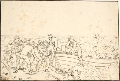 Fiskarna från Hornbæk av Christoffer Wilhelm Eckersberg