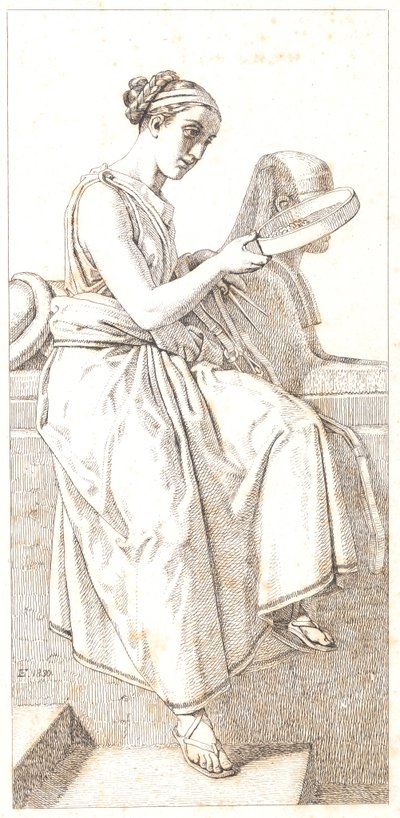 Anledning. Allegorisk figur av Christoffer Wilhelm Eckersberg