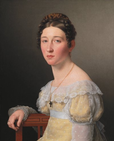 Porträtt av Emilie Henriette Massmann, förlovad av Frederik Wilhelm Caspar von Benzon av Christoffer Wilhelm Eckersberg