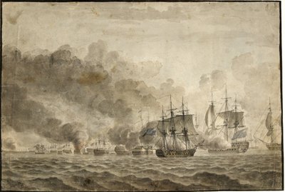 Slaget om boet av Christoffer Wilhelm Eckersberg