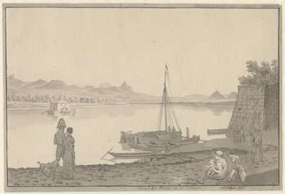 Utsikt från Bonn uppför Rhen av Christoffer Wilhelm Eckersberg