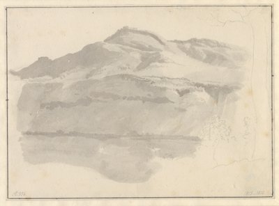 Utsikt över Albanosjön av Christoffer Wilhelm Eckersberg